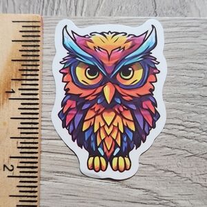 10/$10 Owl Sticker Bird Hoot Owlet Colorful Cartoon